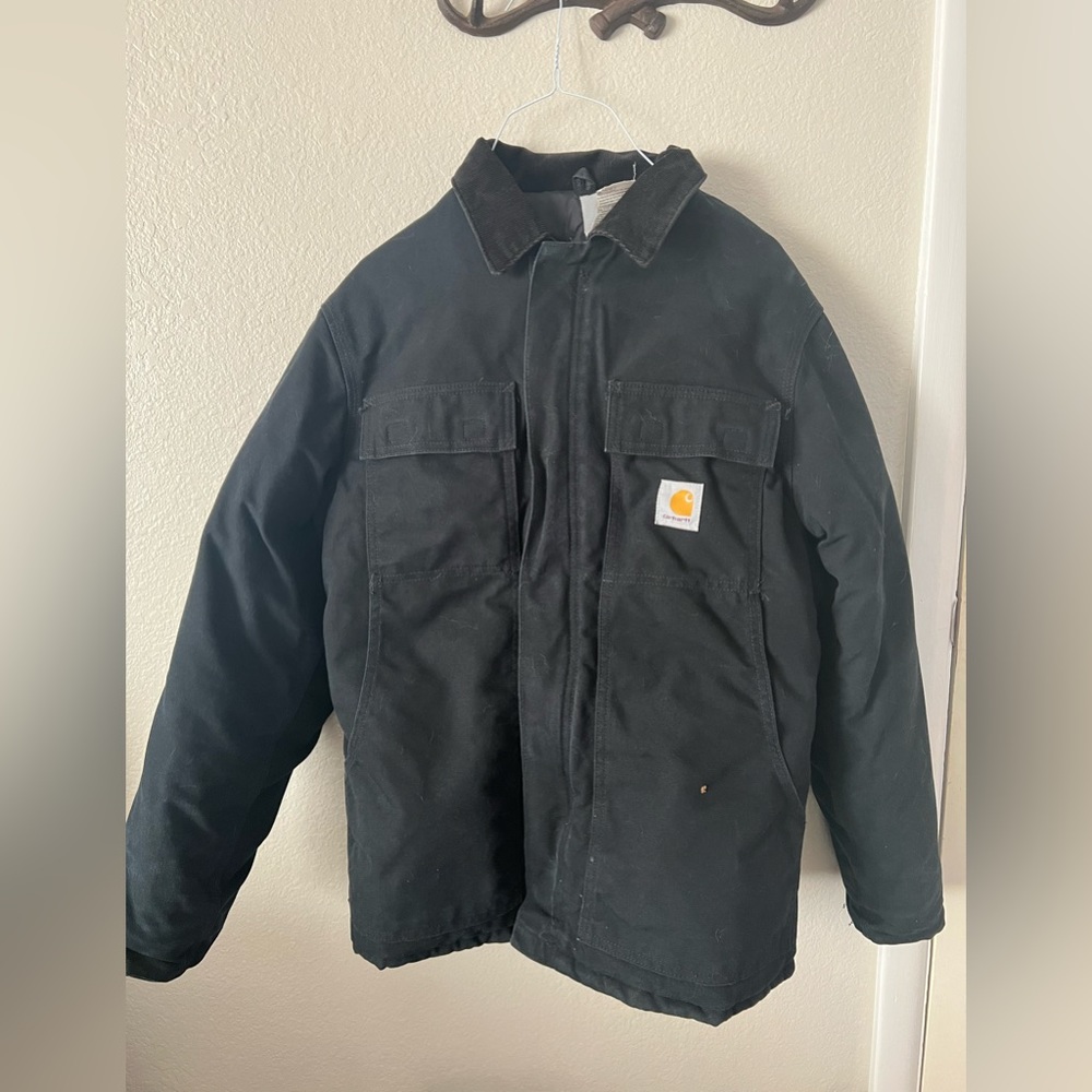 Carhartt Black Quilted Lined Jacket RN 14806 Men’s S